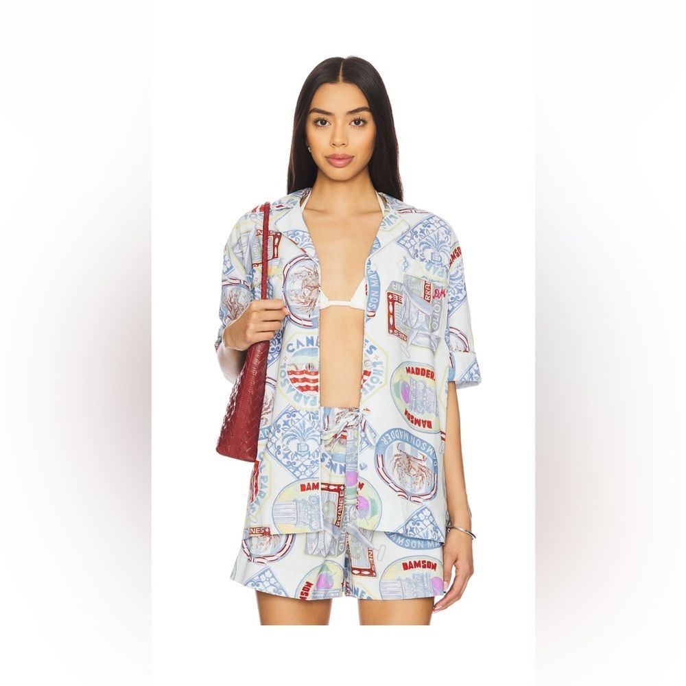 Damson Madder Chlo Holiday Print Short Set NWT Size 2